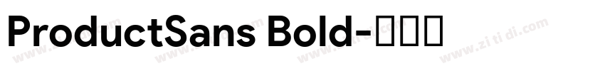 ProductSans Bold字体转换